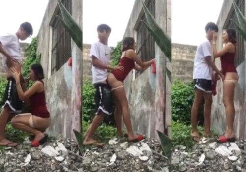 Lén Lút Đụ Chị Hàng Xóm Thèm Khát Sau Tường